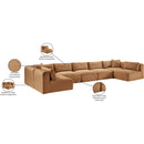 Meridian Shaggy Saddle Corduroy Performance Fabric Modular Sectional IMAGE 13