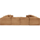 Meridian Shaggy Saddle Corduroy Performance Fabric Modular Sectional IMAGE 5