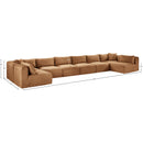 Meridian Shaggy Saddle Corduroy Performance Fabric Modular Sectional IMAGE 12