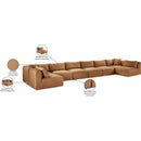 Meridian Shaggy Saddle Corduroy Performance Fabric Modular Sectional IMAGE 13