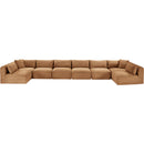 Meridian Shaggy Saddle Corduroy Performance Fabric Modular Sectional IMAGE 6