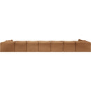 Meridian Shaggy Saddle Corduroy Performance Fabric Modular Sectional IMAGE 5