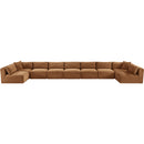 Meridian Shaggy Saddle Corduroy Performance Fabric Modular Sectional IMAGE 6
