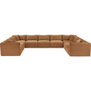 Meridian Shaggy Saddle Corduroy Performance Fabric Modular Sectional IMAGE 3