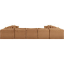 Meridian Shaggy Saddle Corduroy Performance Fabric Modular Sectional IMAGE 4