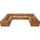 Meridian Shaggy Saddle Corduroy Performance Fabric Modular Sectional IMAGE 5