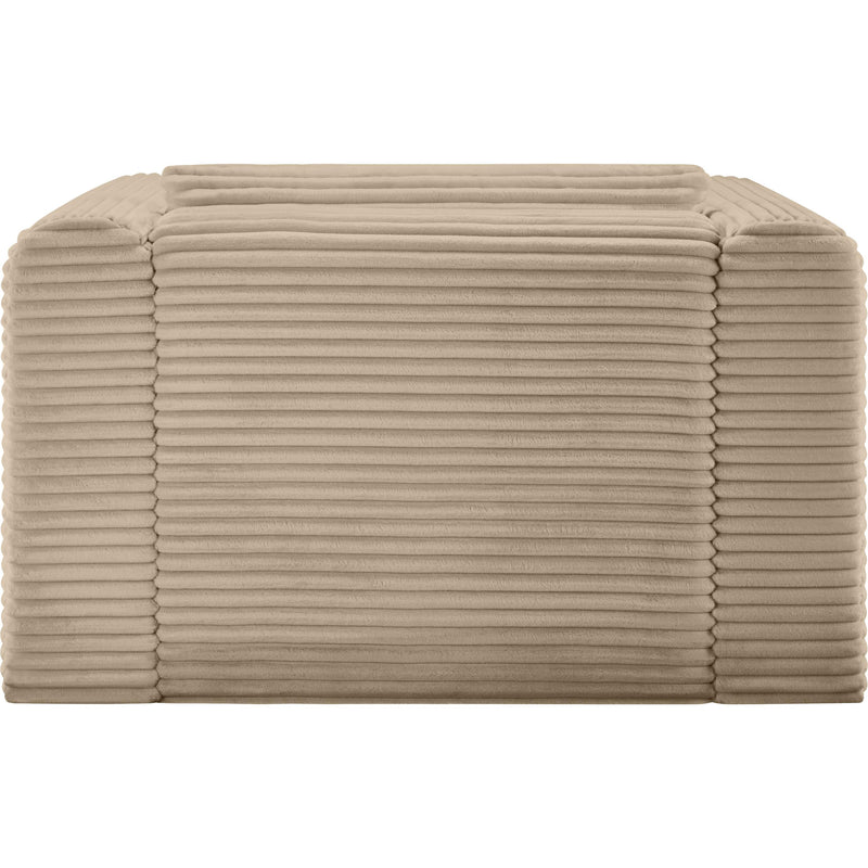 Meridian Shaggy Taupe Corduroy Performance Fabric Arm Chair IMAGE 5