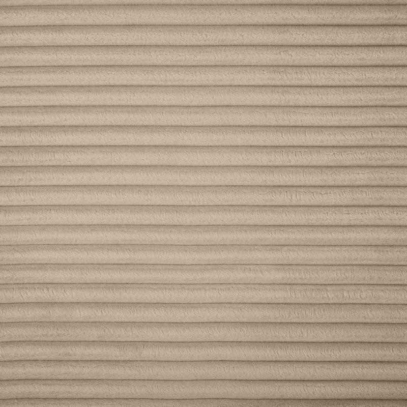 Meridian Shaggy Taupe Corduroy Performance Fabric Corner Chair IMAGE 8