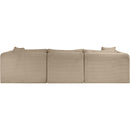 Meridian Shaggy Taupe Corduroy Performance Fabric Modular Sectional IMAGE 5