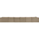Meridian Shaggy Taupe Corduroy Performance Fabric Modular Sectional IMAGE 5