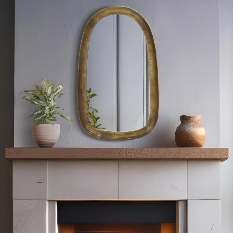 Meridian Auberge Brass Mirror IMAGE 2