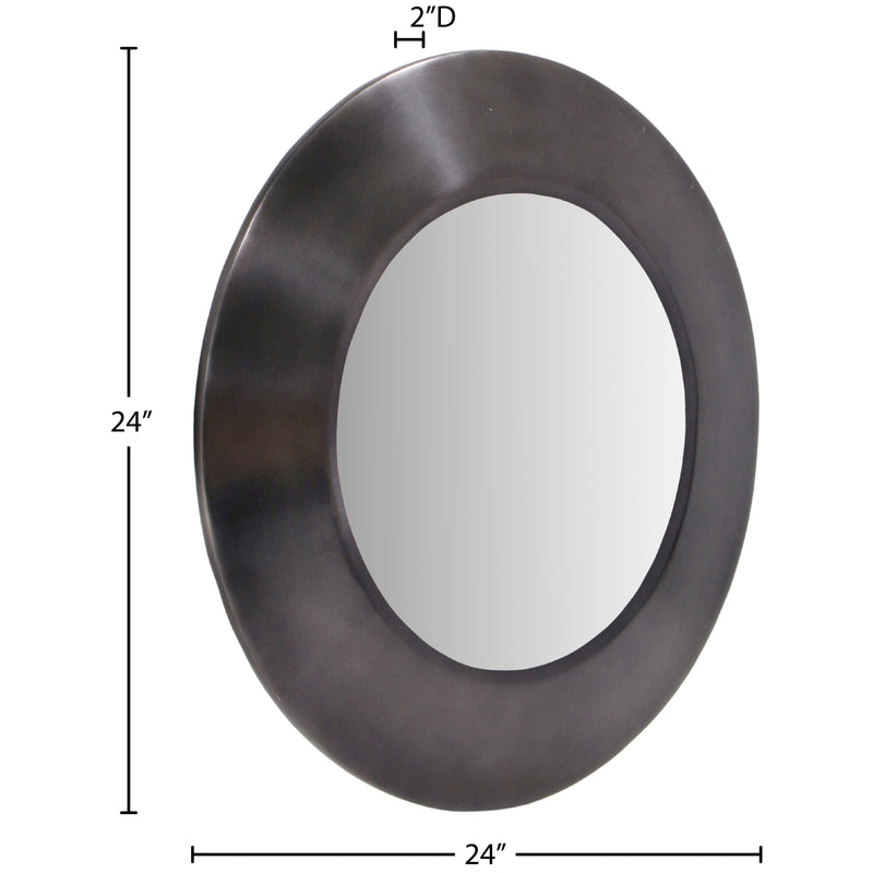 Meridian Sphere Black Iron Mirror IMAGE 7