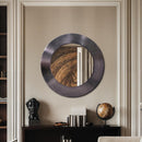 Meridian Sphere Black Iron Mirror IMAGE 2