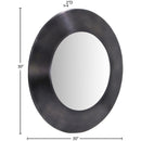 Meridian Sphere Black Iron Mirror IMAGE 7