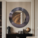 Meridian Sphere Black Iron Mirror IMAGE 2
