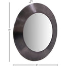 Meridian Sphere Black Iron Mirror IMAGE 7