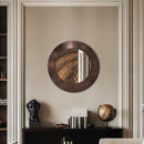 Meridian Sphere Brown Iron Mirror IMAGE 2
