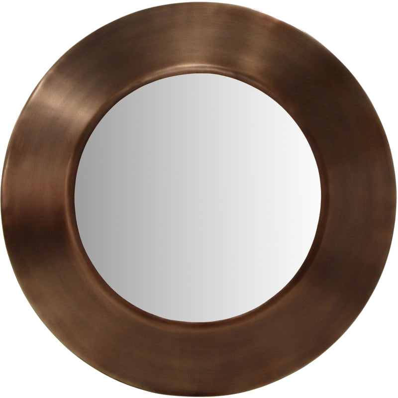 Meridian Sphere Brown Iron Mirror IMAGE 3