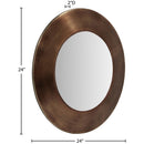 Meridian Sphere Brown Iron Mirror IMAGE 7