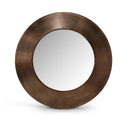 Meridian Sphere Brown Iron Mirror IMAGE 1