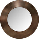 Meridian Sphere Brown Iron Mirror IMAGE 3