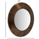 Meridian Sphere Brown Iron Mirror IMAGE 7