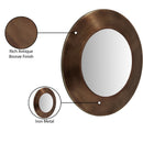 Meridian Sphere Brown Iron Mirror IMAGE 8