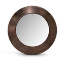 Meridian Sphere Brown Iron Mirror IMAGE 1