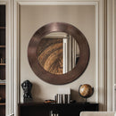 Meridian Sphere Brown Iron Mirror IMAGE 2