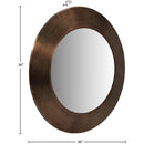 Meridian Sphere Brown Iron Mirror IMAGE 7
