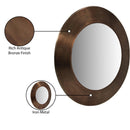 Meridian Sphere Brown Iron Mirror IMAGE 8