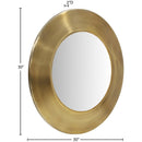 Meridian Sphere Gold Iron Mirror IMAGE 7