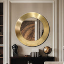 Meridian Sphere Gold Iron Mirror IMAGE 2