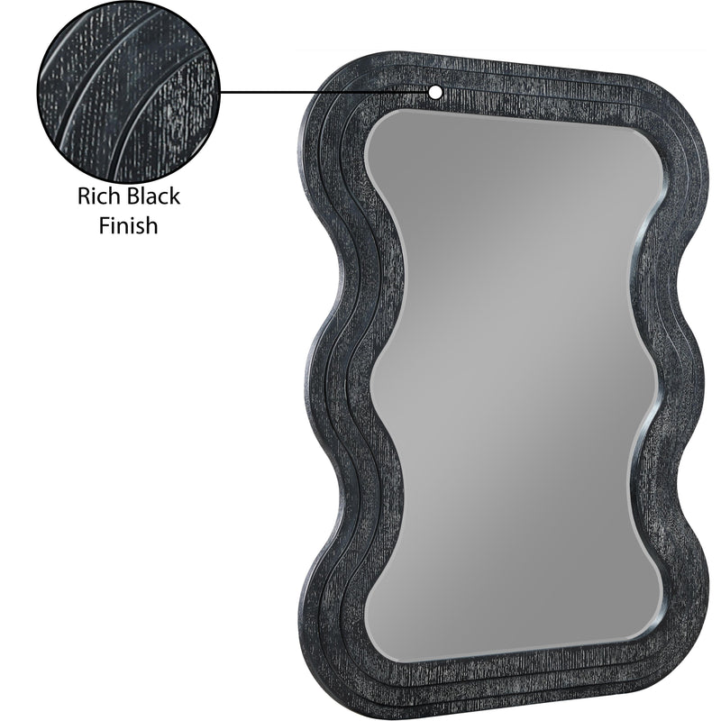 Meridian Bellagio Black Oak Veneer Mirror IMAGE 7