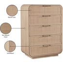 Meridian Windsor Natural Rubberwood Chest IMAGE 10