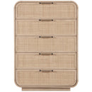 Meridian Windsor Natural Rubberwood Chest IMAGE 3