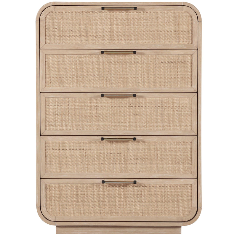 Meridian Windsor Natural Rubberwood Chest IMAGE 3