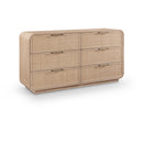 Meridian Windsor Natural Rubberwood Dresser IMAGE 1