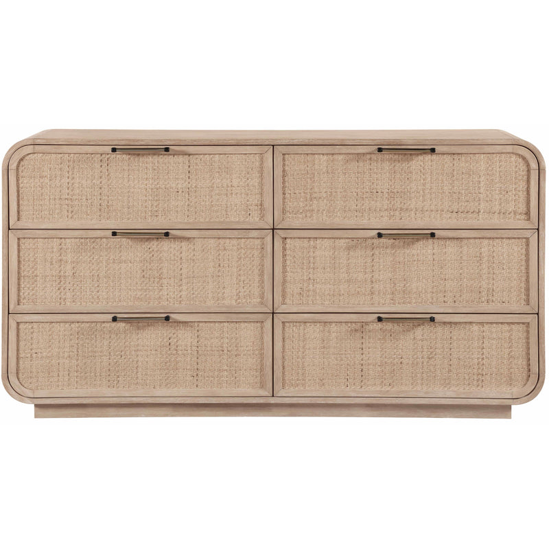 Meridian Windsor Natural Rubberwood Dresser IMAGE 4