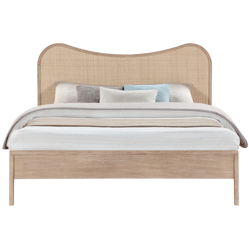Meridian Windsor Natural Rubberwood Full Bed (3 Boxes) IMAGE 3