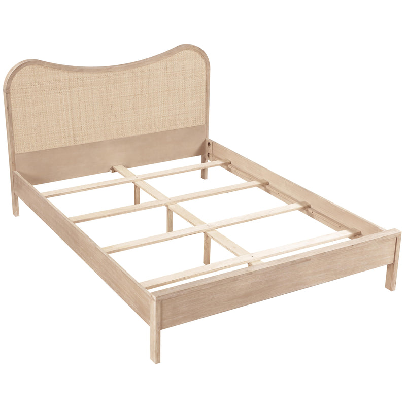 Meridian Windsor Natural Rubberwood Full Bed (3 Boxes) IMAGE 8