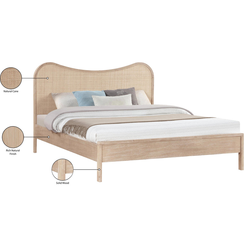 Meridian Windsor Natural Rubberwood King Bed (3 Boxes) IMAGE 11
