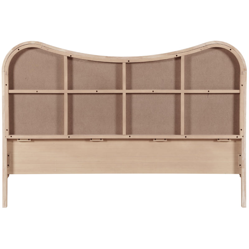 Meridian Windsor Natural Rubberwood King Bed (3 Boxes) IMAGE 5