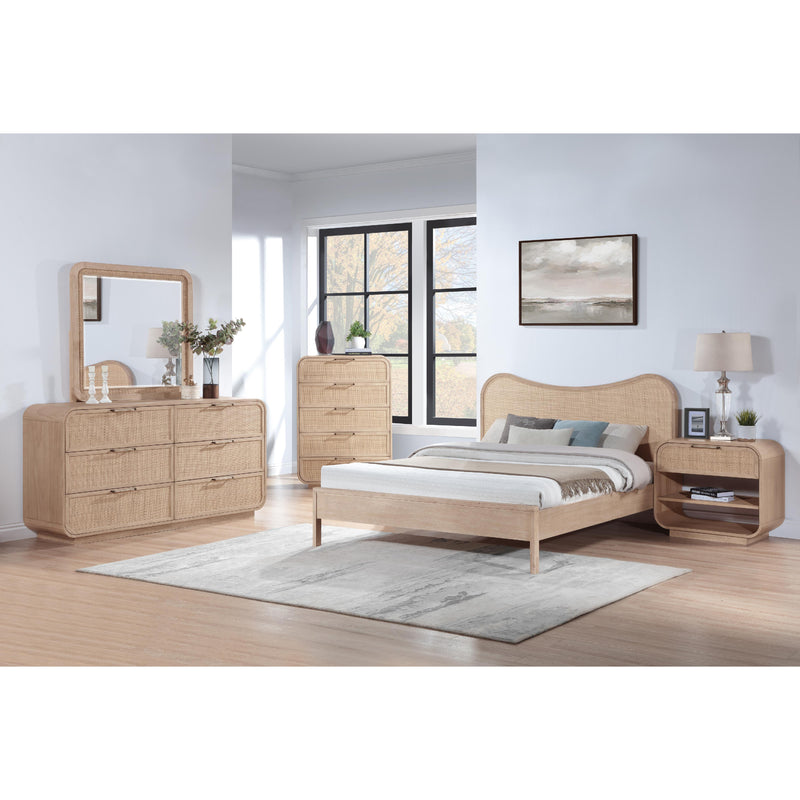 Meridian Windsor Natural Rubberwood Mirror IMAGE 10