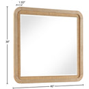 Meridian Windsor Natural Rubberwood Mirror IMAGE 8