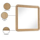 Meridian Windsor Natural Rubberwood Mirror IMAGE 9