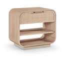 Meridian Windsor Natural Rubberwood Night Stand IMAGE 1