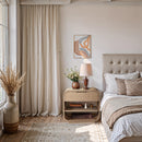 Meridian Windsor Natural Rubberwood Night Stand IMAGE 2