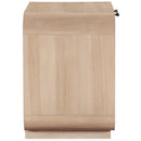 Meridian Windsor Natural Rubberwood Night Stand IMAGE 4