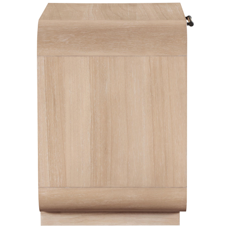 Meridian Windsor Natural Rubberwood Night Stand IMAGE 4